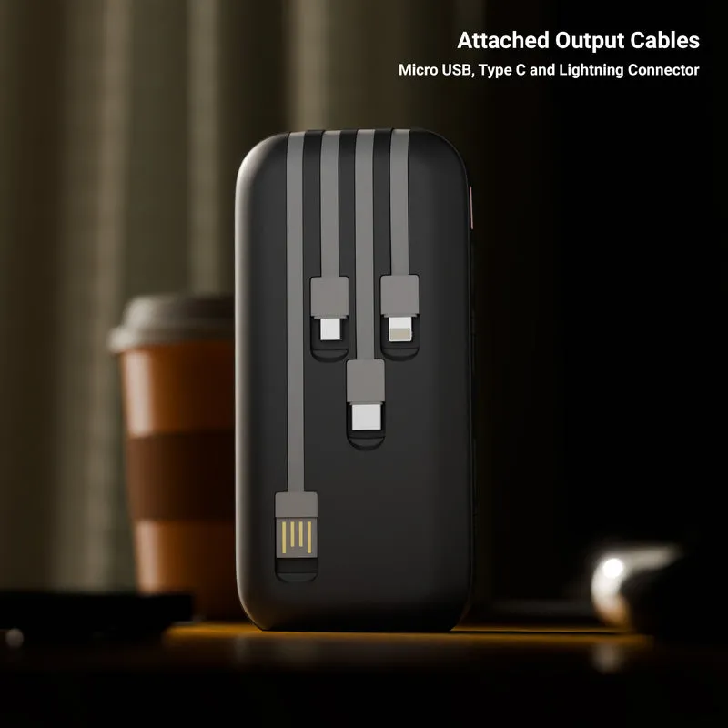 ZEBRONICS Power Bank 10000 mAh with 4 IN 1 CABLE (EnergiPod 10R2) view 3